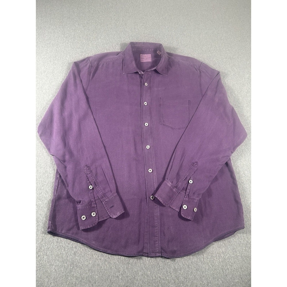 Tommy Bahama JeansPurple Tencel Cotton Long Sleeve Button Up Shirt